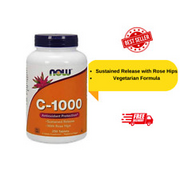 Now Foods Vitamin C-1000 Sustained Release with Rose Hips 100 / 250 / 500 Tabs