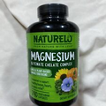 JUMBO Naturelo Magnesium Glycinate Chelate Complex 200mg 240 Veg Caps EXP 10/24