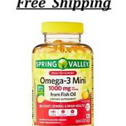 Spring Valley Proactive Support Omega-3 Mini from Fish Oil, 1000 mg, 120 Count
