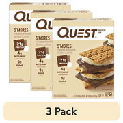 (3 pack) Protein Bar, Smores, 20g Protein, Gluten Free, 4 Ct