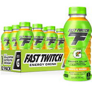 Fast Twitch Tropical Mango Flavored Energy Drink, 12 oz, 12 Pack Bottles