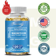 Triple Magnesium Complex 300mg-Magnesium Malate,Glycinate,Citrate -Muscle Health