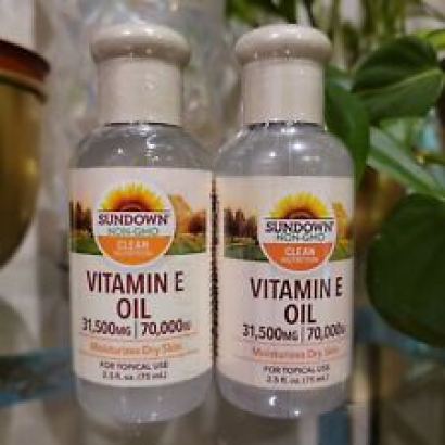 Sundown Naturals Vitamin E Oil 2.5 oz 70000 IU Pure Skin Moisturizing Nourish