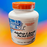 Doctor's Best Alpha-Lipoic Acid 600, 180 Veggie Caps 600 mg, Dr. Best EXP. 12/24