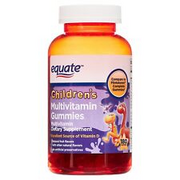 Equate Children's Multivitamin Dietary Supplement Gummies, Natural Fruit Flavor,
