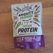 2x Mighty Human Vegan Protein 510g Super Berry (BB 08/2022)