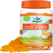 Physis Kids Multivitamin Gummies | Ages 2+ | 30 Orange Flavour Chewable Vitamin