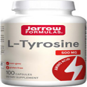 Jarrow Formulas, L-Tyrosine, 500Mg, High Dose, Amino Acid, 100 Capsules, Gluten-