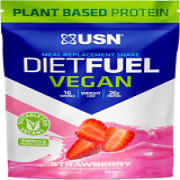 USN Diet Fuel Vegan Strawberry 880G: Dairy Free Vegan Meal Replacement Shake & V