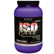 Ultimate Nutrition ISO Cool Whey Isolate Protein Powder - Keto Friendly - Sugar, Carb and Fat-Free - 23 Grams of Protein Per Serving, Chocolate,2 Pounds