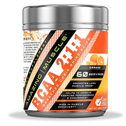 Amazing Muscle BCAA 2:1:1 Branched Chain Amino Acids Supplement | 6000 Mg Per Serving | Orange Flavor | 60 Servings