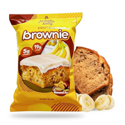 Prime Bites Protein Brownie from Alpha Prime Supplements, 16-19g Protein, 5g Collagen, Delicious Guilt-Free Snack,12 bars per Box (Banana Bread)