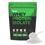Fernes Whey Protein Isolate - 22g of Protein & 4.5g BCAAs Per Serving, Grass-Fed, Native, Cold Pressed WPI 90 for Superior Digestibility - 20 Servings