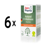 (600 g, 284,31 EUR/1Kg) 6 x (Zein Pharma Natural D-Mannose Powder - 100g)
