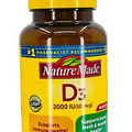 Nature Made D3 2000 IU (50mcg) 220 Tablets Value Size EXP 05/2024