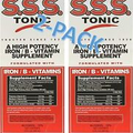 S.S.S. Tonic Liquid, High Potency Iron & Vitamin B Supplement, 10 oz (2-Pack)