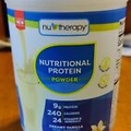 Nu-Therapy  nutritional protein Powder, Creamy vanilla shake mix exp 7/18/2025
