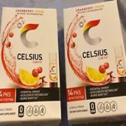 celsius live fit cranberry lemontwo 14 pk boxes exp 2025 free shippin
