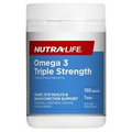 Nutra-Life Omega 3 Triple Strength Odourless Fish Oil 150 Capsules NutraLife