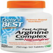 Doctors Best Fast Acting Arginine Complex + Nitrosigine Boost Blood Flow 750mg