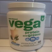 Vega Plant-Based Protein And Greens Vanilla 18.6oz ~EXP: 9/24+