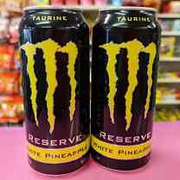 2 Cans of Monster White Pineapple Reserve RARE caffeine drink Energy