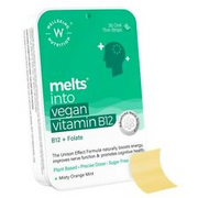 Wellbeing Nutrition Melts Vegan Vitamin B12 Folate Bacopa Monnieri Curcumin 30 s