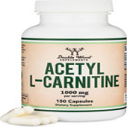 Acetyl L-Carnitine 1,000mg Per Serving, 150 Capsules (ALCAR for Brain Function)