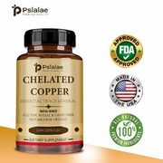 Chelated Copper - Essential Trace Mineral, Vegetarian, Non-GMO, Gluten Free