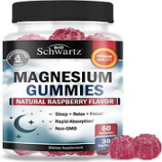 Magnesium Citrate Gummies Supplement, Natural Raspberry Flavor, 60 Count