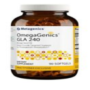 OmegaGenics GLA 240 By Metagenics 90 Softgels. Cellular Health Free Shipping