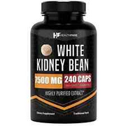 White Kidney Bean Extract 7,500 mg | 240 Capsules Pure Carb Blocker New