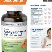 Chewable Digestive Support Tablets: Papaya Enzyme with Chlorophyll - 600 Count