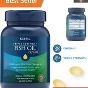 Triple Strength Fish Oil Mini Softgels with Enteric Coating - Heart Health Aid