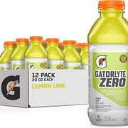 Gatorlyte Zero Electrolyte Beverage, Lemon Lime, Zero Sugar Hydration, Blend of