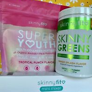 Skinny Fit SUPER YOUTH Collagen Powder-Trop Punch + Skinny Greens + Mixers