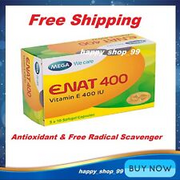 ENAT 400 - Vitamin E 400 IU - Antioxidant & Free Radical Scavenger - Free Ship