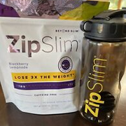 Zip Slim Lite Weightloss Drink Blackberry Lemonade Sealed 30 Stk w/Shaker Bottle