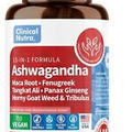 Ashwagandha 5000mg Maca Root 2000mg Fenugreek Supplement with Tongkat (60 Ct)