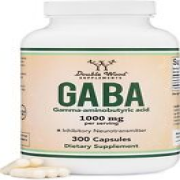 GABA Supplement (300 Capsules, 1,000mg per Serving) Promotes Calm