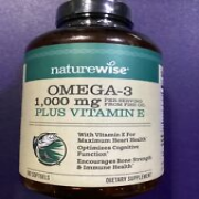 NatureWise High-Potency 1000mg Omega 3 with 600mg 180 Softgels