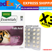 3 x 90'S APPETON Essentials Folic Acid 400mg For Pregnancy - FAST SHIPPING