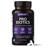 Boldfit Probiotics Supplement 5 Billion CFU For Men & Women with 16 Strains & Pr