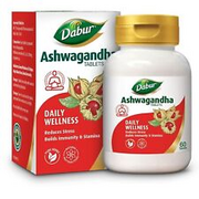 Dabur Ashwagandha Tablets - 60 tabs  Stress Relief,  Rich in Antioxidants