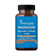 Simply earth Magnesium - Magnesium Glycinate, Citrate, Oxide & added Zinc | Supp