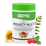 OZiva Plant Based Immunity Multi Capsule with Multivitamins A, C, D3, E, Mineral