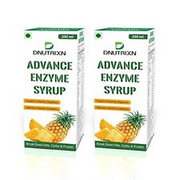 DNUTRIXN Advance Enzyme Syrup - 200ml For Healthy Digestion, Helps in Weight Gai