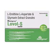 NUTRIGROW LOVOL-S L-Ornithine L-Aspartate 1.00g + Silymarin Extract 35.00mg /liv