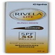 Rivela Lite Sunscreen Bronze-40gm SPF-50 (Pack of 1)