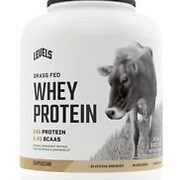 NEW Levels Grass Fed Whey Protein, No Artificials,24G of Protein, Cappuccino,5LB